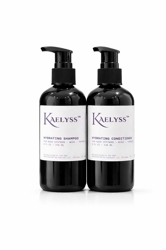 Kaelyss Hydrating Shampoo & Conditioner Duo for Hair Systems, Wigs & Toppers