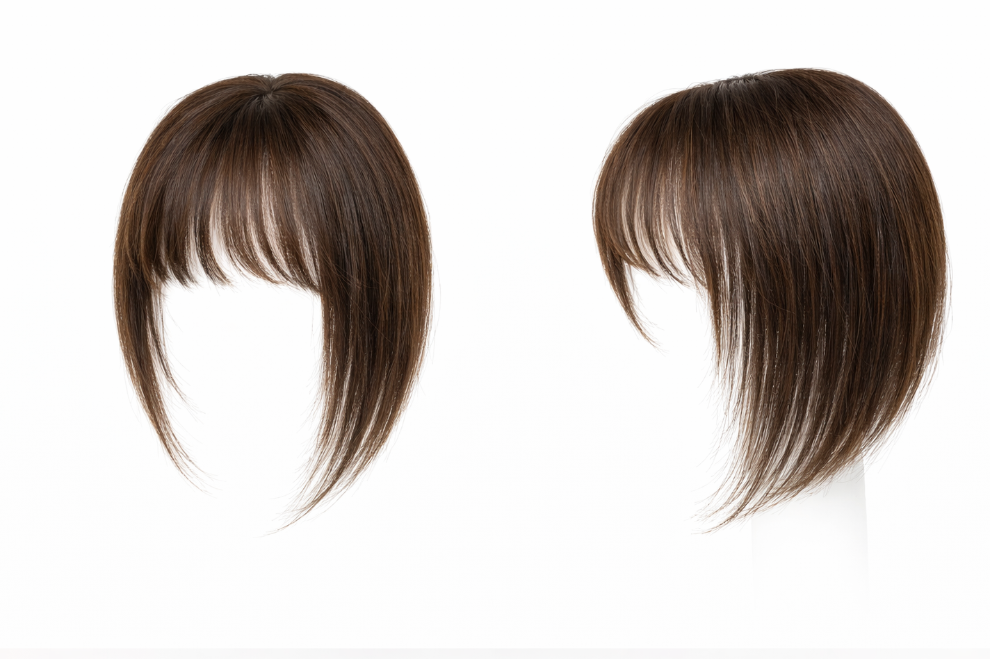 Kaelyss Mini Human Hair Topper – Bangs & Front Coverage