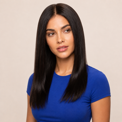 Sara | Soft Black Human Hair Wig